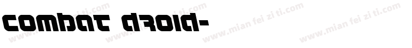 Combat Droid字体转换